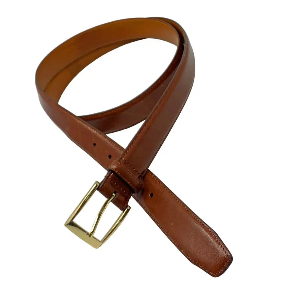 JoS. A. Bank Cedar Brown Polished Genuine Leather‎ Dress Belt